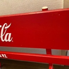 【お取引中】希少　非売品　利根コカコーラ木製ベンチの画像