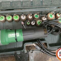 【中古】HiKOKI 工機ホールディングス　電子ハンドグラインダ 25mm　GP 3V　おまけつきの画像