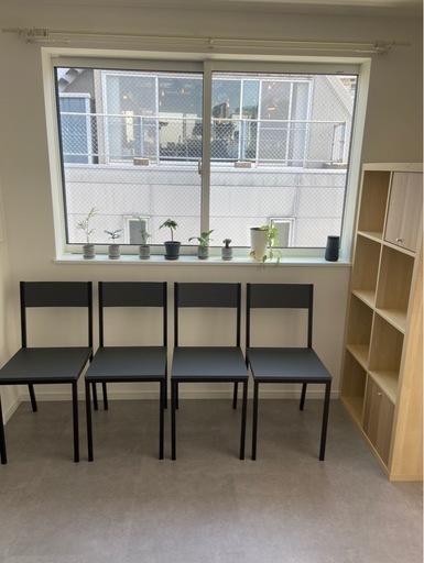 黒のダイニングチェア　4脚セット