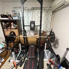 ベンチプレス ラック 懸垂マシーン ストレートバー イージーバー