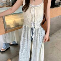 新品 レースキャミワンピースの画像