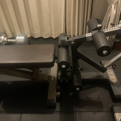 自立型レッグエクステンション/レッグカールアタッチメント！既存のベンチに可動、分離できる後付けのアタッチメントの画像