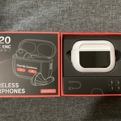 ⭐️カナル型Bluetoothイヤホン 大型モニター付き ホワイ...