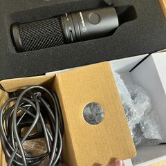 【美品・動作確認済】Audio-Technicaコンデンサーマイク一式（箱・付属品あり）の画像