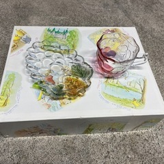 新品未使用　5つセット　グラスティーカップ&小皿の画像