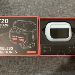 ⭐️カナル型Bluetoothイヤホン 大型モニター付き ブルー...