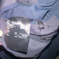 【売却済】夏用スーツ上下セット　Lサイズの画像