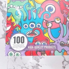 新品✨️ ジグソーパズル 100ピース モンスター 6歳 ラージピース 簡単 優しい 大の画像