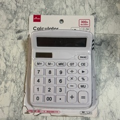 大きめ　電卓　数回使用