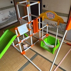 (受付終了)子供用遊具(ジャングルジム&ブランコ)