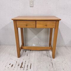  24322  木製引き出し付きデスク　幅72    ◆大阪市内...
