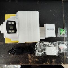 室外防犯カメラ 延長コード付き リモート監視 ネットワークカメラ IP66 防水 スマホ対応 高解像度 赤外線 人感センサーの画像