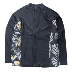 新品✨️ メンズ 水着 パンツ ラッシュガード レギンス セット ブラック 3XL 上下セット 日焼け防止速乾 海パンの画像