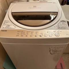 TOSHIBA 全自動洗濯機 6kg グランホワイト