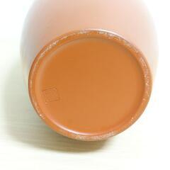 常滑焼 花瓶 幸山造？ 朱泥 未使用品の画像