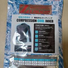 冷感長袖インナー 黒 Mの画像