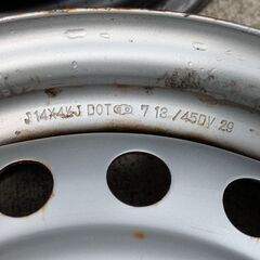 軽自動車向け　１４インチ鉄ホイール４本セット