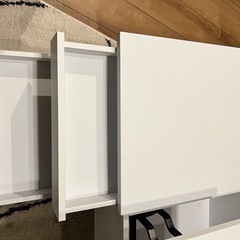 【昇降デスク】ホワイト　ローテーブルの画像