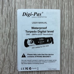 水平器　デジタル　Digi-Pas DWL-280Proの画像