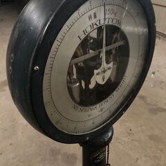 【昭和レトロ】【国鉄払い下げ品】HOKUTOW製 大型台はかり（150kg）体重計 計量器の画像