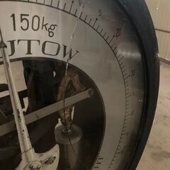 【昭和レトロ】【国鉄払い下げ品】HOKUTOW製 大型台はかり（150kg）体重計 計量器の画像