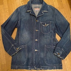 良vintagewashダメージデニムジーンズカバーオールGジャ...