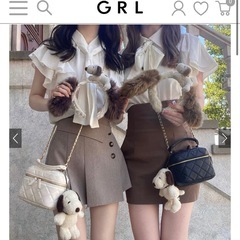 新品タグ付き未使用♡GRLのキルティングショルダーバッグです☺️の画像