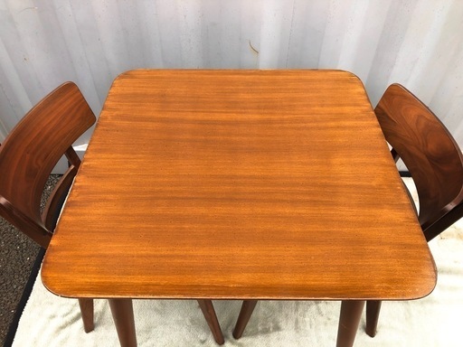 【直接引き取り希望】木製ダイニングテーブルと椅子セット⟡.· 楽天市場】ダイニングテーブル 天然木 幅80 奥行60 単品 2人掛け