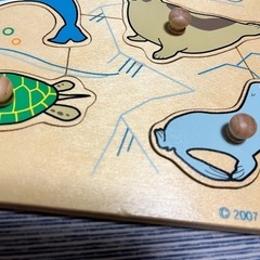 木製パズル　知育　なかよし海の親子の画像