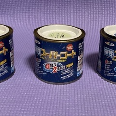 計10本纏めて1000円①水性スーパーコート3色　 　赤　青　パステルグリーン  ②木部、鉄部、コンクリート用　垂れない塗料１色 （水性つやあり）　ネイビーブルー  ③ウレタン建物用　高耐久　高光沢2色 　コバルトブルー、ソフトアイボリー  ④多用途水性スプレー  ⑤アクリルラッカー  ⑥スプレーラッカー　2本の画像