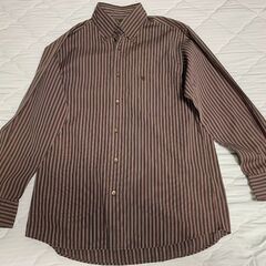 THE SCOTCH HOUSE ストライプ長袖シャツ メンズM 上品カジュアルの画像
