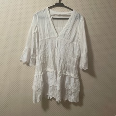 コットン長めブラウス　ＳM