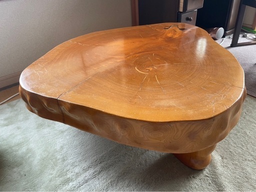 秋田杉　一枚板　座卓　ローテーブル