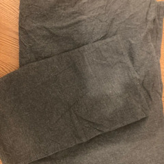 無印良品 綿平織カバーセット シングルサイズ 杢チャコールの画像