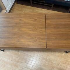 広島引取限定　NTORI 収納付きテーブル 120cm x 60cm