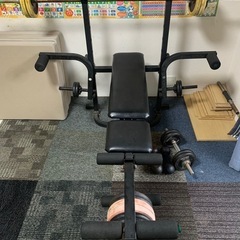 中古】ベンチプレス＆ダンベルセットをお譲りします（IROTEC ...