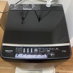 洗濯機 ハイセンス HW-G55E7KK 2021年製 黒の画像
