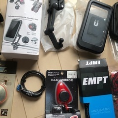 自転車グッズ　アクセサリー　多数　セット　スマホホルダー　未使用の画像