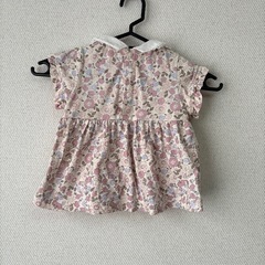 【募集中】スラップスリップ 80 衿付き花柄 Tシャツ ピンクSLAPSLIP スラスリの画像