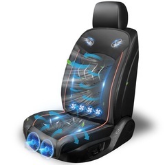 【新品未使用】クールシート 車 カーシートクーラ 無段階風量調整...