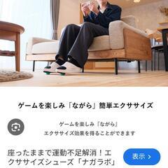 【新品未使用】ナガラボ　座ったままで運動不足解消！エクササイズシューズ　サイズLL(27.5〜29.0cm)の画像