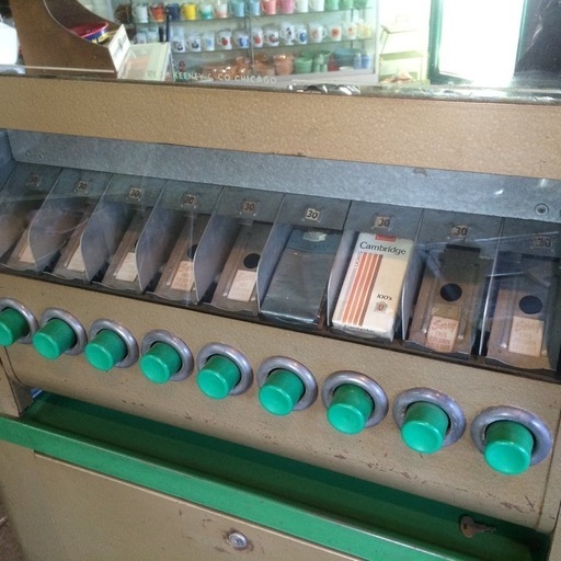 タバコ 自動販売機 超希少】1940〜50年代 アメリカ製 J.H. KEENEY社製 タバコ自動販売機
