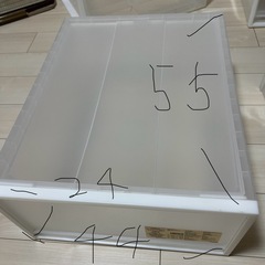 無印良品 クローゼットケース　引出式　大　透明の画像