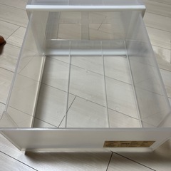 無印良品 クローゼットケース　引出式　大　透明の画像