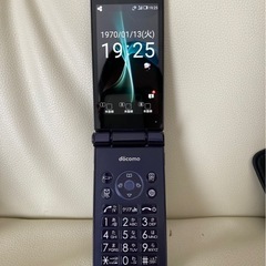 激安　ガラホ　ガラケー　SH-01J ブラック　SIMフリー