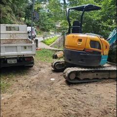 解体一式、ユンボ、ダンプ貸します