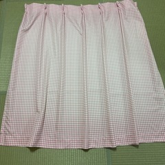 ギンガムチェック柄 
2枚 カーテン100×115　の画像