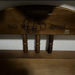 トムとジェリー 木製ベンチ　収納ケースの画像