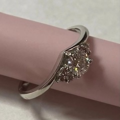 プラチナ　ピンクダイヤ　９号