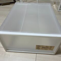 無印良品 クローゼットケース　引出式　大　透明③の画像